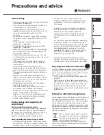 Preview for 9 page of Hotpoint Aquarius WT540 Installation And Troubleshooting Manual