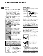 Preview for 10 page of Hotpoint Aquarius WT540 Installation And Troubleshooting Manual