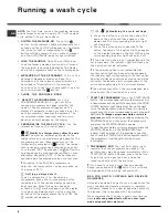 Preview for 8 page of Hotpoint AQXGD 169 PM Instruction Booklet