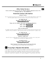 Preview for 15 page of Hotpoint AQXGD 169 PM Instruction Booklet