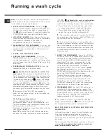 Предварительный просмотр 8 страницы Hotpoint AQXGF 149 PM Instruction Booklet