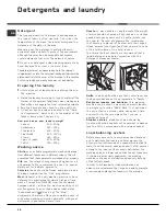 Предварительный просмотр 10 страницы Hotpoint AQXGF 149 PM Instruction Booklet