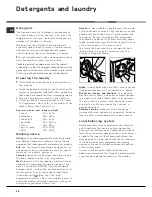 Preview for 12 page of Hotpoint AQXXD 169 Instructions For Installation And Use Manual