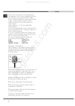 Предварительный просмотр 6 страницы Hotpoint AQXXL 129 PO Instructions For Installation And Use Manual