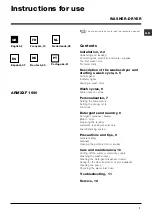 Hotpoint ARMXXF 1690 Instructions For Use Manual предпросмотр