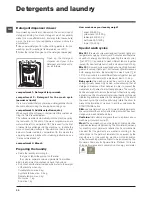 Предварительный просмотр 20 страницы Hotpoint ARTXD 129 Installation Instructions And Operation Manual