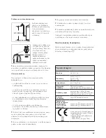 Предварительный просмотр 27 страницы Hotpoint ARTXD 129 Installation Instructions And Operation Manual