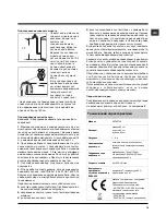 Предварительный просмотр 15 страницы Hotpoint ARTXF 109 Instructions For Use Manual