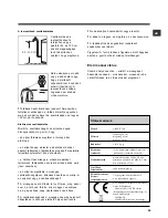 Предварительный просмотр 39 страницы Hotpoint ARTXF 109 Instructions For Use Manual