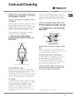 Предварительный просмотр 19 страницы Hotpoint BD32B/2 Instructions For Use And Installation Instructions