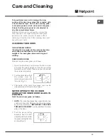 Preview for 21 page of Hotpoint BD32B Instructions For Installation And Use Manual