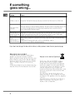 Preview for 26 page of Hotpoint BD32B Instructions For Installation And Use Manual