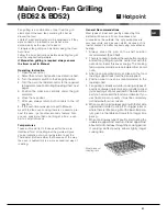 Предварительный просмотр 21 страницы Hotpoint BD52 Instructions For Installation And Use Manual