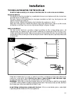 Предварительный просмотр 19 страницы Hotpoint BE72 Instructions For Installation And Use Manual