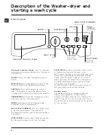 Предварительный просмотр 8 страницы Hotpoint BHWD 129 Instructions For Use Manual