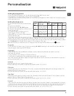 Предварительный просмотр 11 страницы Hotpoint BHWD 149 Instructions For Use Manual