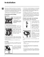 Предварительный просмотр 2 страницы Hotpoint BHWDD 74 Instructions For Use Manual