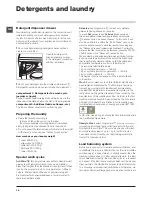 Предварительный просмотр 14 страницы Hotpoint BHWDD 74 Instructions For Use Manual