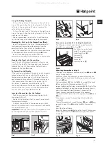 Предварительный просмотр 7 страницы Hotpoint BHWM 129 Instructions For Use Manual