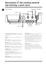 Предварительный просмотр 8 страницы Hotpoint BHWM 129 Instructions For Use Manual