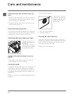 Предварительный просмотр 14 страницы Hotpoint BHWM 149 Instructions For Use Manual