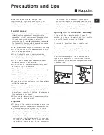 Предварительный просмотр 13 страницы Hotpoint BHWM149 Instructions For Use Manual