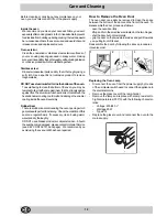 Предварительный просмотр 10 страницы Hotpoint BS43 Instructions For Installation And Use Manual