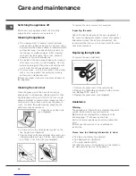 Предварительный просмотр 10 страницы Hotpoint BS89EK Operating Instructions Manual