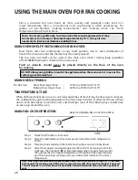 Предварительный просмотр 20 страницы Hotpoint BU62 Instructions For Installation And Use Manual