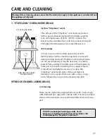 Предварительный просмотр 27 страницы Hotpoint BU62 Instructions For Installation And Use Manual