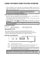 Предварительный просмотр 21 страницы Hotpoint BU71 Instructions For Installation And Use Manual