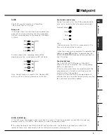 Предварительный просмотр 11 страницы Hotpoint BWD 129 Instructions For Installation & Use