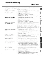 Предварительный просмотр 17 страницы Hotpoint BWD 129 Instructions For Installation & Use