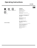 Preview for 1 page of Hotpoint C 34S G1 Operating Instructions Manual