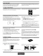 Предварительный просмотр 2 страницы Hotpoint CB310 Quick Manual