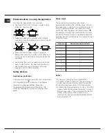 Предварительный просмотр 8 страницы Hotpoint CBRA 640 X S Operating Instructions Manual