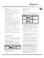 Preview for 3 page of Hotpoint CEO 647 Z Operating Instructions Manual