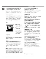 Предварительный просмотр 40 страницы Hotpoint CG64SG1 UA/HA Operating Instructions Manual