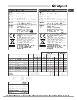 Предварительный просмотр 5 страницы Hotpoint CH 10450 GF S Operating Instructions Manual