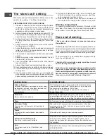 Предварительный просмотр 18 страницы Hotpoint CH 10450 GF S Operating Instructions Manual