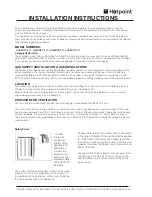 Preview for 7 page of Hotpoint CH60DPCF Use And Installation Instructions