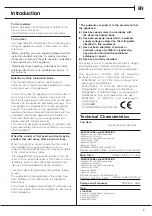 Предварительный просмотр 5 страницы Hotpoint CH60EKKS Instructions For Installation And Use Manual