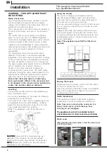 Предварительный просмотр 6 страницы Hotpoint CH60EKKS Instructions For Installation And Use Manual