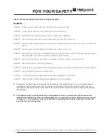 Preview for 4 page of Hotpoint CH60GPCF Use And Installation Instructions