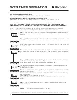 Preview for 16 page of Hotpoint CH60GPCF Use And Installation Instructions