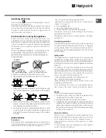 Preview for 7 page of Hotpoint CIB 64 C. S Instructions For Installation And Use Manual