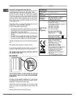 Предварительный просмотр 8 страницы Hotpoint CP 9 VP6 DE/HA S Operating Instructions Manual