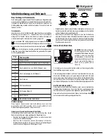 Предварительный просмотр 9 страницы Hotpoint CP 9 VP6 DE/HA S Operating Instructions Manual