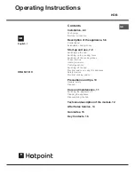 Hotpoint CRA 641 D C Operating Instructions Manual предпросмотр