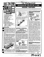 Предварительный просмотр 1 страницы Hotpoint CSF22M Use & Care Manual